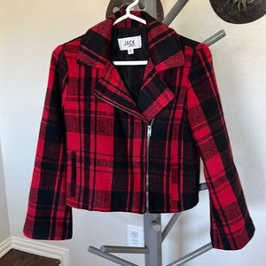 XS Buffalo plaid crop jacket. Jack by BB Dakota.